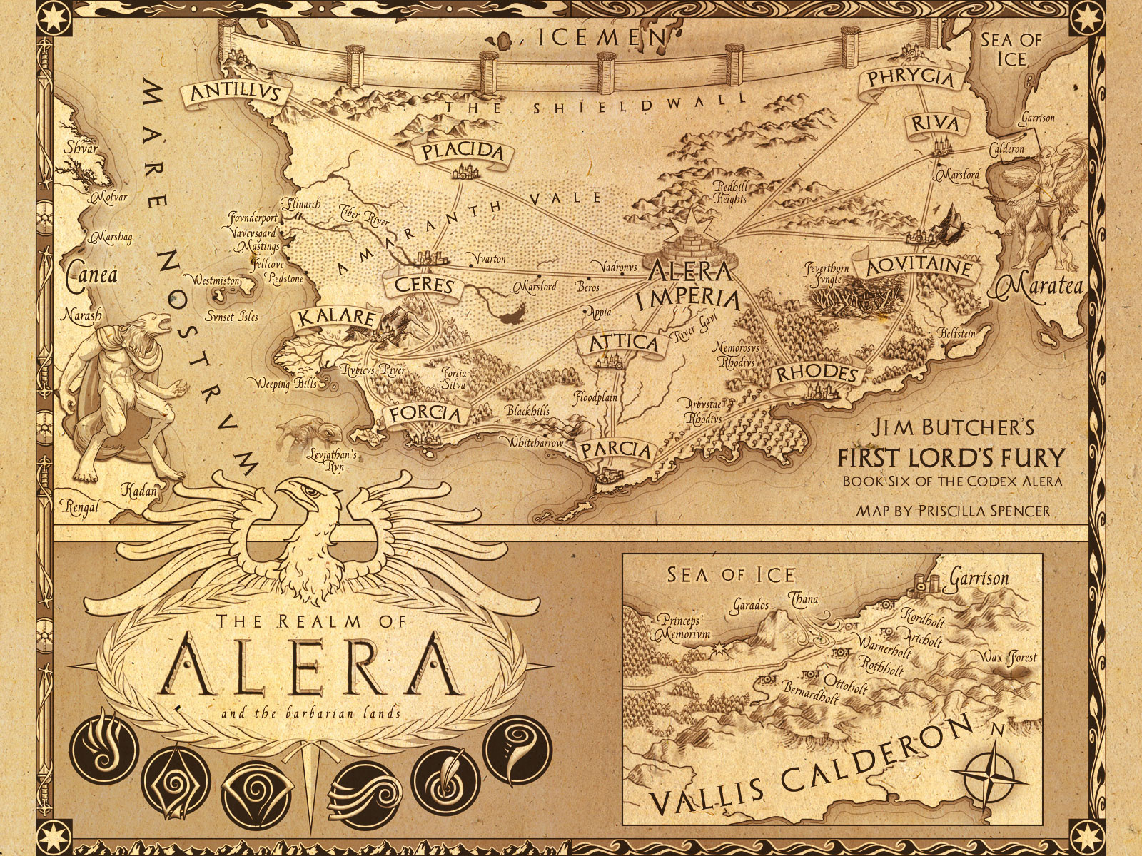 Codex Alera Map Jim Butcher