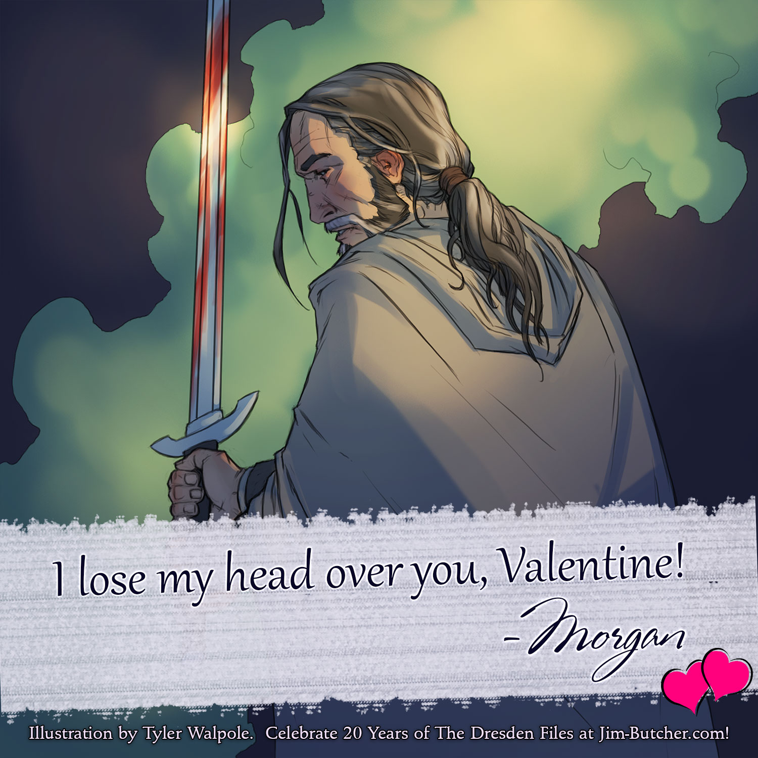 Morgan: I lose my head over you, Valentine!