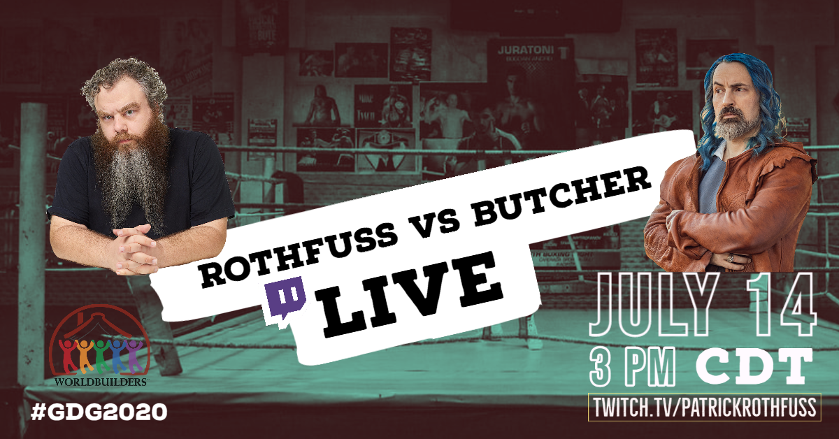 Jim Butcher vs. Pat Rothfuss!