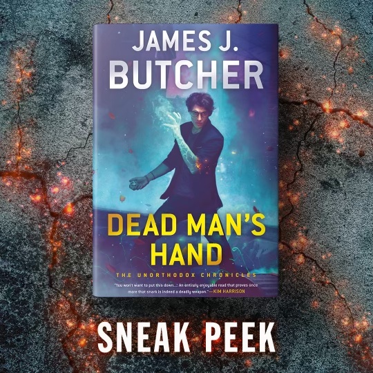 The cover art for Dead Man's Hand advertising a sneak peak.