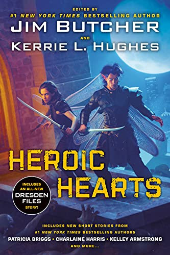 Cover art for Heroic Hearts showing Toot-Toot and Lacuna standing with swords drawn. 